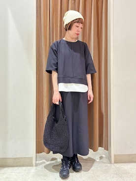 「NICOLE white（ニコルホワイト）のアイテム」を使った、NICOLE whiteさん（レディース・157cm）の春コーディネート