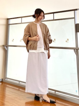 「NICOLE white（ニコルホワイト）のアイテム」を使った、NICOLE whiteさん（レディース・152cm）の春コーディネート