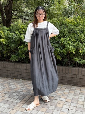 「NICOLE white（ニコルホワイト）のアイテム」を使った、NICOLE whiteさん（レディース・162cm）の春コーディネート