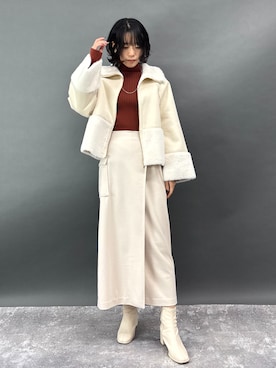 NICOLE whiteさん（レディース・167cm）の冬コーディネート