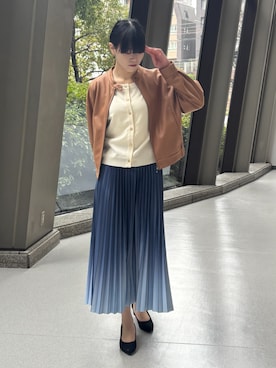 「NICOLE white（ニコルホワイト）のアイテム」を使った、NICOLE whiteさん（レディース・172cm）の春コーディネート