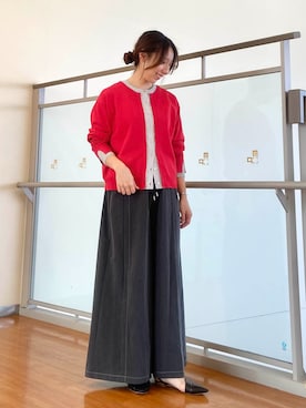 「NICOLE white（ニコルホワイト）のアイテム」を使った、NICOLE whiteさん（レディース・152cm）の春コーディネート