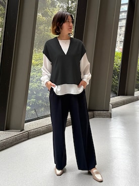 「NICOLE white（ニコルホワイト）のアイテム」を使った、NICOLE whiteさん（レディース・164cm）の春コーディネート