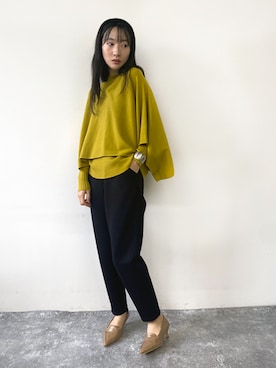 「アイテム（アンサンブル）」を使った、NICOLE whiteさん（レディース・164cm）の秋コーディネート