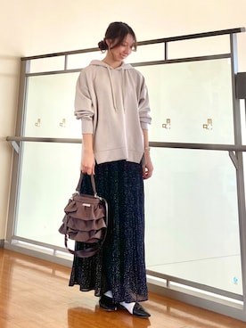 「NICOLE white（ニコルホワイト）のアイテム」を使った、NICOLE whiteさん（レディース・152cm）の春コーディネート