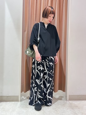 「NICOLE white（ニコルホワイト）のアイテム」を使った、NICOLE whiteさん（レディース・157cm）の春コーディネート