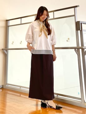 「NICOLE white（ニコルホワイト）のアイテム」を使った、NICOLE whiteさん（レディース・152cm）の春コーディネート