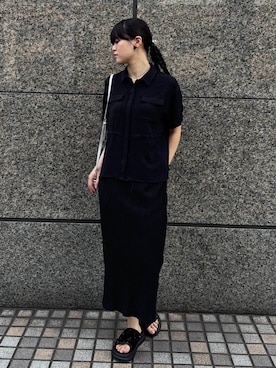 「アイテム（スカート）」を使った、NICOLE whiteさん（レディース・172cm）の夏コーディネート