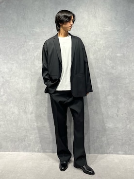 「NANO universe（ナノユニバース）のアイテム（ジャケット/アウター）」を使った、旭 惟吹さん（メンズ・180cm）の冬コーディネート