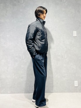 「NANO universe（ナノユニバース）のアイテム（ジャケット/アウター）」を使った、旭 惟吹さん（メンズ・180cm）の冬コーディネート
