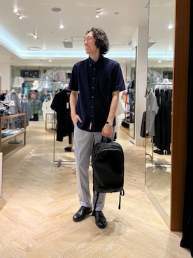 「アイテム（バックパック/リュック）」を使った、ooiさん（メンズ・178cm・20代）の夏コーディネート