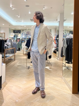 「アイテム（チノパンツ）」を使った、ooiさん（メンズ・178cm）の夏コーディネート