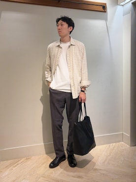「NOLLEY’S（ノーリーズ）のアイテム」を使った、ooiさん（メンズ・178cm）の秋コーディネート