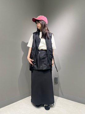 「アイテム（ナイロンジャケット）」を使った、ritaさん（レディース・155cm）の夏コーディネート