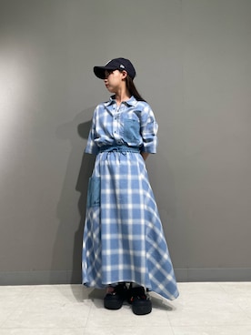 「AVIREX（アヴィレックス）のアイテム（シャツ/ブラウス）」を使った、ritaさん（レディース・155cm）の夏コーディネート