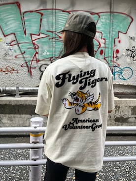 「FLYING TIGERS」｜ritaさん（レディース・155cm）の夏コーディネート