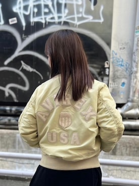「AVIREX（アヴィレックス）のアイテム（ワンピース/ドレス）」を使った、ritaさん（レディース・155cm）の秋コーディネート