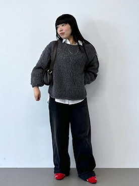 「PUMA（プーマ）のアイテム」を使った、hiyotenさん（レディース・162cm）の冬コーディネート