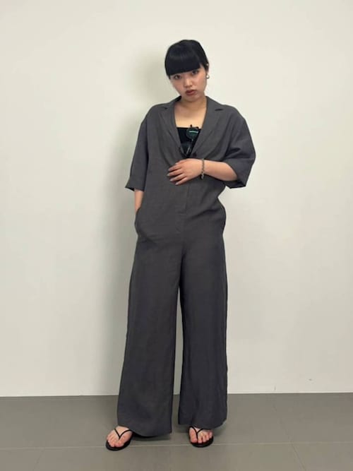 BABYLONEハーフスリーブジャンプスーツ