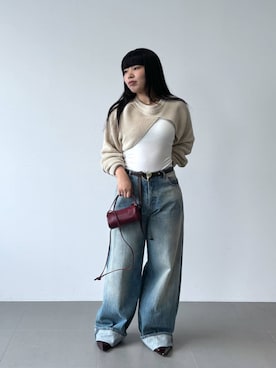 「BABYLONE（バビロン）のアイテム（バッグ）」を使った、hiyotenさん（レディース・162cm）の夏コーディネート