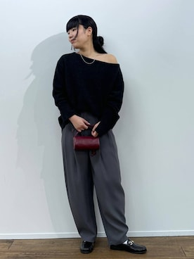 「BABYLONE（バビロン）のアイテム（バッグ）」を使った、hiyotenさん（レディース・162cm）の秋コーディネート