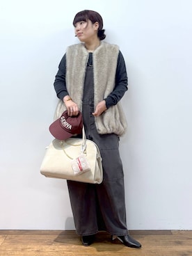 「アイテム（サロペット/オーバーオール）」を使った、hiyotenさん（レディース・162cm・20代）の夏コーディネート