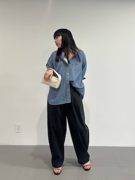 「NINA&JULES（ニナエジュール）のアイテム」を使った、hiyotenさん（レディース・162cm）の夏コーディネート