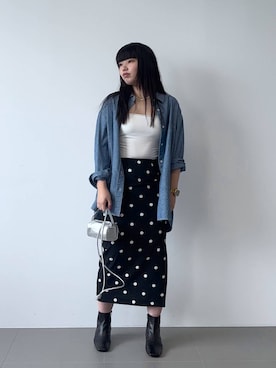 「BABYLONE（バビロン）のアイテム（バッグ）」を使った、hiyotenさん（レディース・162cm）の夏コーディネート