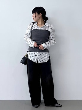 「BABYLONE（バビロン）のアイテム」を使った、hiyotenさん（レディース・162cm）の冬コーディネート