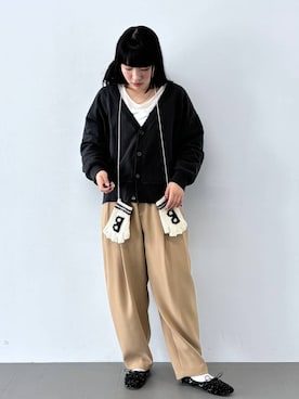 「＋81BRANCA（ハチイチブランカ）のアイテム」を使った、hiyotenさん（レディース・162cm）の冬コーディネート