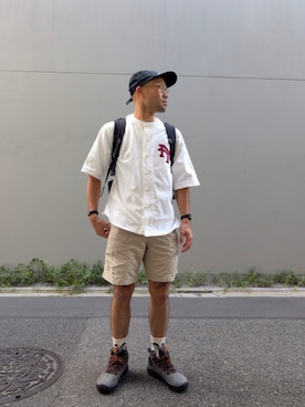 「アイテム（キャップ）」を使った、oyajiwagenyuさん（メンズ・167cm）の夏コーディネート