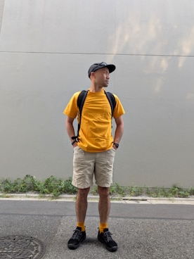 「アイテム（スニーカー）」を使った、oyajiwagenyuさん（メンズ・167cm）の夏コーディネート