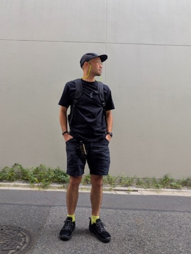 「THE NORTH FACE（ザノースフェイス）のアイテム（キャップ）」を使った、oyajiwagenyuさん（メンズ・167cm）の夏コーディネート