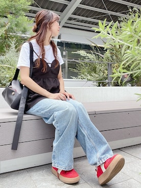 「H&M（エイチ・アンド・エム）のアイテム」を使った、qyun000さん（レディース・164cm）の夏コーディネート