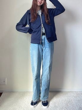 「H&M（エイチ・アンド・エム）のアイテム（パンツ）」を使った、qyun000さん（レディース・164cm）の春コーディネート