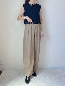 「アイテム（パンツ）」を使った、qyun000さん（レディース・164cm）の秋コーディネート
