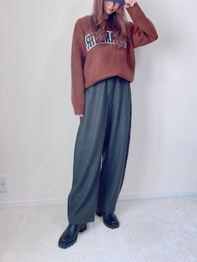 「ニット/セーター」｜qyun000さん（レディース・164cm）の秋コーディネート