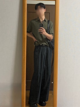 「SINSS（シンス）のアイテム（バッグ）」を使った、HARUさん（メンズ・188cm）の夏コーディネート