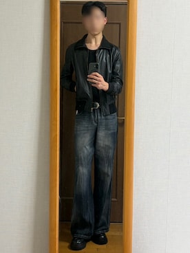 「H&M（エイチ・アンド・エム）のアイテム」を使った、HARUさん（メンズ・188cm）の秋コーディネート