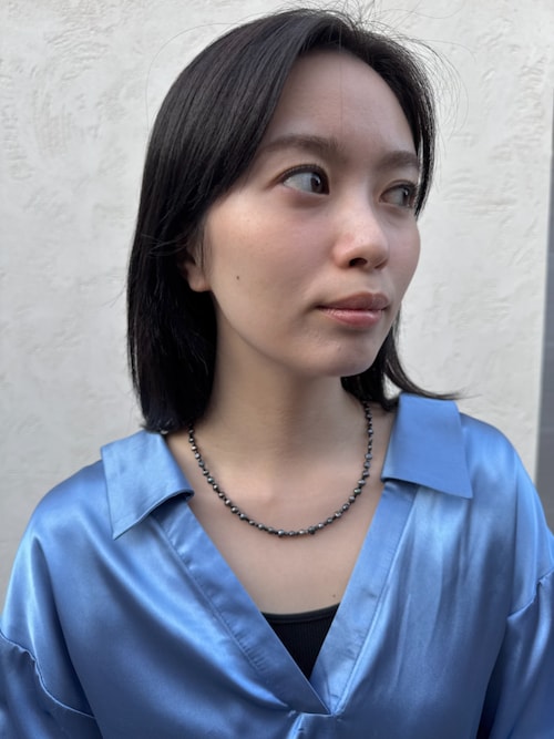 Ｔ*Ｔ様 美品　ルボンボン　プレイフリー パール ネックレス　ブルー系 les bonbon（ルボンボン）の「【les bonbon】ombre pearl necklace
