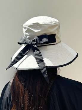 「IRIS47（イリスフォーセブン）のアイテム（帽子）」を使った、h.o.v_officialさん（レディース・153cm）の秋コーディネート