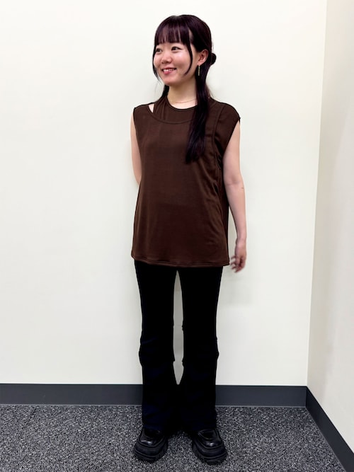 tシャツ 「kiehtova」asymmetry decorate tops/アシンメトリー デコルテ トップス レディース kiehtova】asymmetry decorate tops/アシンメトリー デコルテ