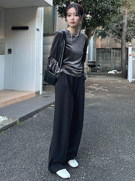 「quip queint（クイップクエイント）のアイテム（アクセサリー）」を使った、h.o.v_officialさん（骨格ウェーブ・レディース・160cm）の冬コーディネート