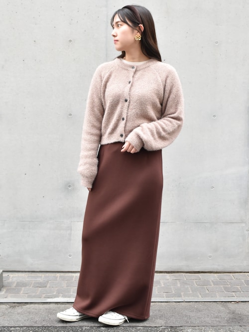 kiehtova】GLITTER SHAGGY KNIT/グリッター シャギー カーデガン