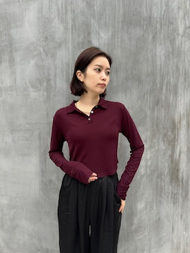 「アイテム（アクセサリー）」を使った、h.o.v_officialさん（レディース・160cm）の秋コーディネート