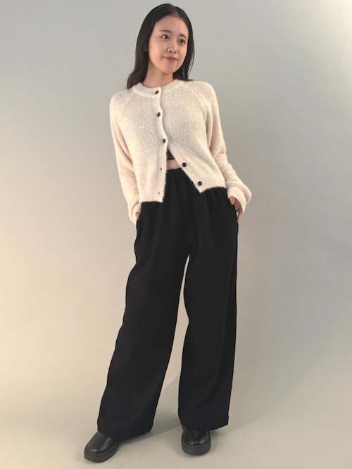 カーディガン 「kiehtova」GLITTER SHAGGY KNIT/グリッター シャギー カーデガン レディース kiehtova】GLITTER SHAGGY KNIT/グリッター シャギー カーデガン