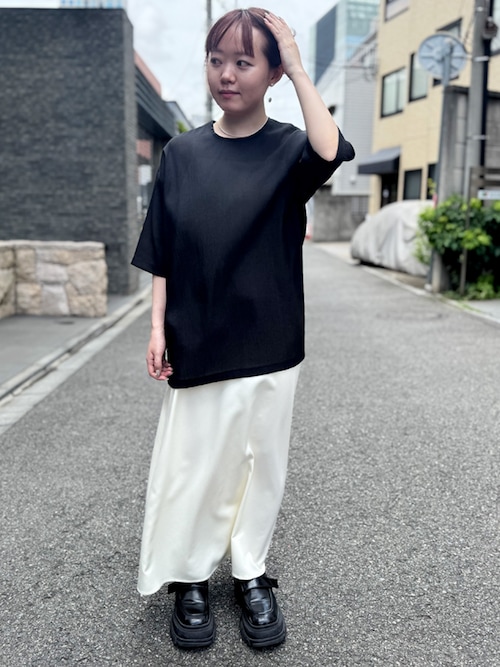 kiehtova】SHEER FABRIC SHIRT/シアー ファブリック シャツ（T
