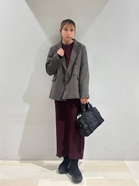 「アイテム（その他ヘアアクセサリー）」を使った、なあさん（レディース・155cm）の秋コーディネート