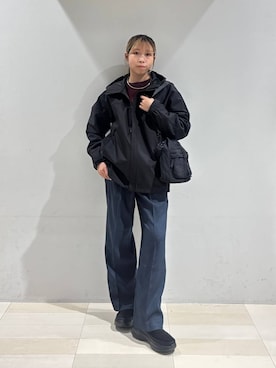 「アイテム（マウンテンパーカー）」を使った、なあさん（レディース・155cm）の秋コーディネート