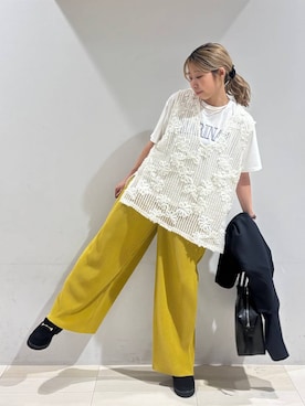 「アイテム（シュシュ）」を使った、なあさん（レディース・155cm）の秋コーディネート